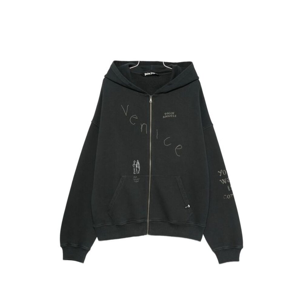 Palm Angels Black Sweaters & Knitwear - Hoodies Men
